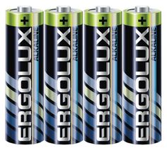 Батарейка Ergolux LR6 SR4 Alkaline LR6/AA, 1,5 В, 2700 мА.ч, 4 шт в упаковке (14282)
