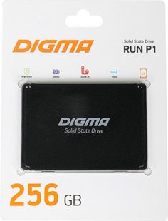 Накопитель SSD 2.5 Digma DGSR2256GP13T Run P1 256GB SATA 6Gb/s 3D TLC 500/400MB/s MTBF 2M TBW 120