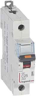 Автоматический выключатель Legrand 409757 DX³ 25 кА - тип характеристики С, 1П, 230/400 В~, 25 А, 1 модуль