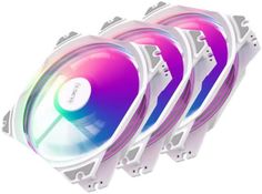 Вентилятор для корпуса ALSEYE M120-PWA KIT fan 3*120mm, 800-1700rpm, 31-66CFM, 19.4-33.8dBA, AURA RGB, PWM + 3pin Aura, RTL