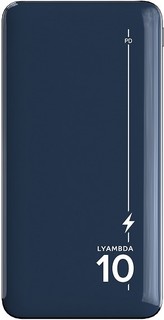 Аккумулятор внешний Lyambda LP303 10000 мАч, 18W + QC3.0 Slim, dark blue