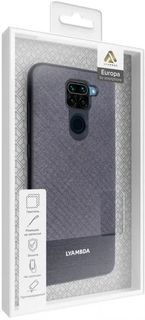 Чехол Lyambda EUROPA LA05-RMN9-GR для Xiaomi Redmi Note 9 grey strip