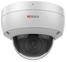 Видеокамера IP HiWatch DS-I652M(B)(2.8mm) 6Мп уличная купольная с EXIR-подсветкой до 30м и встроенным микрофоном