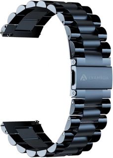 Ремешок на руку Lyambda KEID DSG-05-22-DB из нержавеющей стали для часов 22 mm dark blue