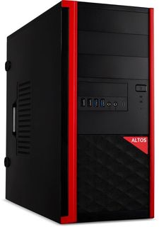 Компьютер Acer Altos BrainSphere P10 F7 US.RRKTA.01K i5-11400/8GB/256GB SSD/GF RTX3070 Twin Edge 8GB/noOS/black+red