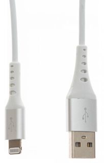 Кабель интерфейсный Cactus CS-LG.USB.A-1.2 USB(m)/Lightning(m), 1.2м, белый, блистер