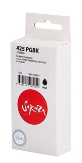 Картридж струйный Sakura 4532B001 (425 PGBK) для Canon PIXMA iP4840;MG5140/5240/6140/8140, пигментный тип чернил, черный, 360 к.
