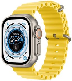 Часы Apple Watch Ultra 49mm Titan Case/Yellow Ocean Band
