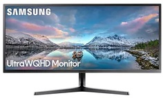 Монитор 34" Samsung S34J550WQR чёрный, 3440x1440, 21:9, VA, 75Hz, 4ms, 300cd, 3000:1, 178°/178°, AMD FreeSync, 2*HDMI, DP