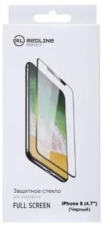 Защитное стекло Red Line УТ000012640 для Apple iPhone 8 (4.7"), tempered glass, чёрная рамка