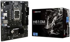 Материнская плата mATX Biostar H610MHP (LGA1700, H610, 2*DDR4 (3200), 4*SATA 6G, M.2, 2*PCIE, Glan, HDMI, VGA, 2*USB 3.2, 4*USB 2.0) RTL