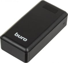 Аккумулятор внешний портативный Buro BPF30D 30000mAh 3A QC PD 22.5W 2xUSB черный