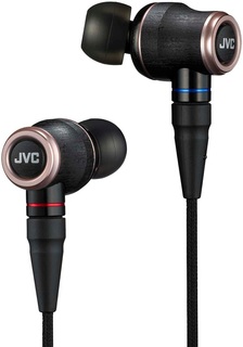 Наушники JVC HA-FW01-F WOOD проводные внутриканальные, черные