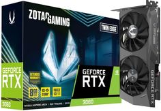 Видеокарта PCI-E Zotac GeForce RTX 3060 8GB Twin Edge (ZT-A30630E-10M) 8GB GDDR6 128bit 8nm 1320/15000MHz 3*DP/HDMI