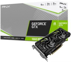Видеокарта PCI-E PNY GeForce GTX 1660 SUPER (VCG16606SDFPPB) 6GB GDDR6 192bit 12nm 1530/14000MHz DVI/HDMI/DP