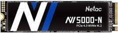 Накопитель SSD M.2 2280 Netac NT01NV5000N-500-E4X NV5000 500GB PCIe Gen4 *4 NVMe 1.4 4800/4600MB/s IOPS 400K/530K MTBF 2M 640 TBW