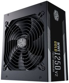 Блок питания Cooler Master MWE Gold V2 1250W, 140mm fan, APFC, 80+ Gold, w/UK Cable, full modular