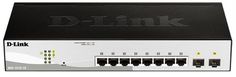 Коммутатор D-link DGS-1210-10/F1A 8x10/100/1000Mbps, 2xSFP, WebSmart, 19