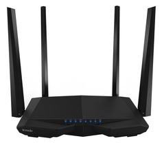 Роутер Tenda AC6 Wi-Fi, 4хLAN 10/100 Мбит/с, DC 12V, черный