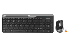 Клавиатура и мышь Wireless A4Tech FB2535C SMOKY GREY цвет клав:черный/серый цвет мыши:черный/серый BT/Радио slim 1633404