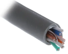Кабель витая пара U/UTP 5 кат. 4 пары 5bites UT5725-100A-BL UTP / STRANDED / 5E / 24AWG / CCA / PVC / BLUE / 100M