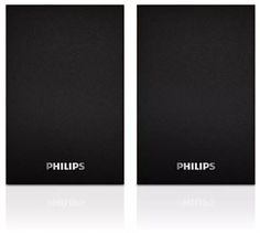 Компьютерная акустика 2.0 Philips SPA20/00 3Вт(1,5 Вт x 2) Усилитель класса AB, 75 Гц-20 кГц, 85 дБ, black