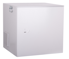 Шкаф настенный 19", 9U TLK TWK-096561-M-GY климатический , крепление на опору, металлическая дверь, 2 пары направляющих, обогреватель 150Вт - 1шт., те