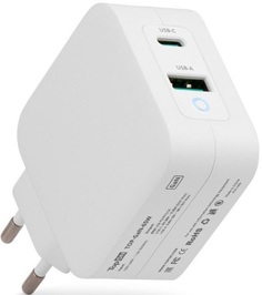 Зарядное устройство сетевое TopOn TOP-GaN-65W GaN 65W Type-C PD, PPS, USB QC белый