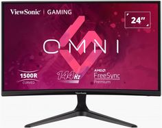 Монитор 23,6" Viewsonic VX2418-PC-MHD 1920x1080, VA, 16:9, 3000:1, 250 cd/m2, 1ms, 178°/178°, 165Hz, DP, 2*HDMI, black