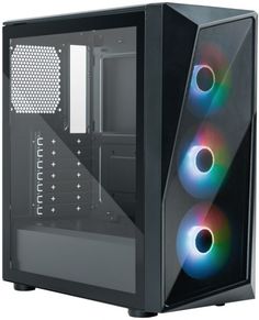 Корпус ATX Cooler Master CMP 520 черный, без БП, боковая панель из закаленного стекла, USB 3.2, USB 2.0, audio