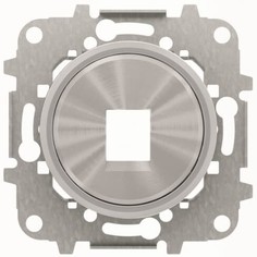Накладка ABB 2CLA861810A1401 для 1-го суппорта/разъёма типа 2017... или 2018..., со стальным суппортом, кольцо "хром"