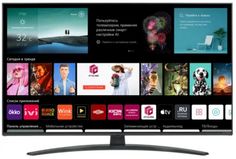 Телевизор LG 43NANO766QA.ARUB синяя сажа/4K UHD/43" LED/60Hz/DVB-T/DVB-T2/DVB-C/DVB-S/DVB-S2/WiFi/Smart TV/3*HDMI/2*USB