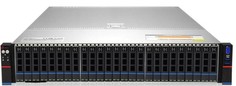 Сервер 2U Rack QTECH QSRV-262502 (25*2.5 HDD SAS 3.0; 2*Intel SL (LGA 3647 max 205W tdp); 24*DDR4; Software RAID (PCH) 0,1,5 & 10; PCI-E 4X M.2; 2*550