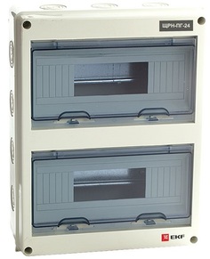 Щит распределительный EKF pb65-n-pg-24 ЩРН-ПГ-24, IP65