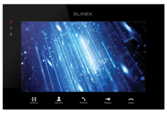 Видеодомофон Slinex SQ-07MT Black цветной, TFT LCD 7" 16:9 (800×480), подключение 2-х вызывных панелей и 2-х видеокамер, настенный