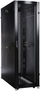Шкаф напольный 19", 48U Schneider Electric LCSR3357 2255x750x1200 мм, передняя одностворчатая и задняя двустворчатая перфорированные двери, черный