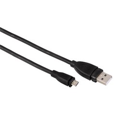 Кабель интерфейсный USB 2.0 HAMA AM/micro B 00054587 0.75 м, экранированный, черный H-54587