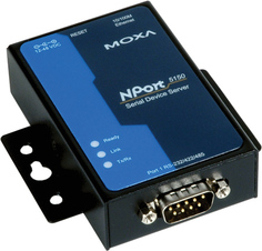 Преобразователь MOXA NPort 5150 1-портовый асинхронный RS-232/422/485 в Ethernet, rev RU