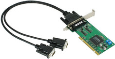Плата MOXA CP-132UL-DB9M 2-портовая низкопрофильная плата RS-422/485 для шины Universal PCI