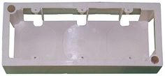 Коробка Lanmaster LAN-WB45x135-WH настенная под рамку французского стандарта, 45х135 мм