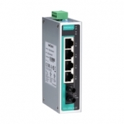 Коммутатор неуправляемый MOXA EDS-205A-M-ST 5 port switch, 4 x 10/100 TX, 1 x 100 FX (multimode), dual power, ST connector