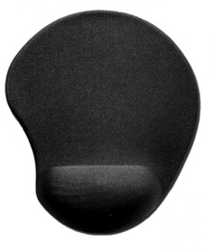 Коврик для мыши Sven GL009BK SV-009854 черный, 250х220х20 мм, материал: гель на прорезиненной основе, лайкра