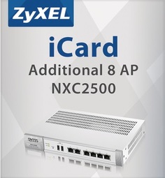Карта подключения услуги ZYXEL LIC-AP-ZZ0003F E-ICARD 8 AP NXC2500 License