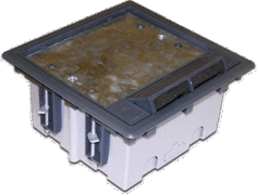 Коробка монтажная Lanmaster LAN-WA-FLBP-MB/6 для лючка в пол на 6 модулей