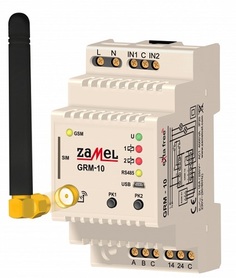 Приемник Zamel GRM-10 Exta Free (дистанционный выключатель GSM) модульный, IP20 (белый)