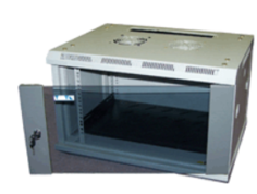Шкаф настенный 19", 18U TWT TWT-CBW2-18U-6x4 600x450, стеклянная дверь