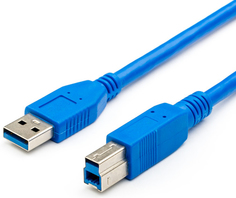 Кабель USB Atcom AT2824 USB 3.0, Am <=> Bm, 3.0 m, синий