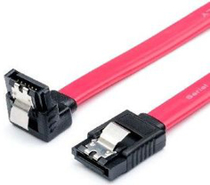 Кабель SATA Atcom AT0108 SATA 0.5 m угловой с защелкой