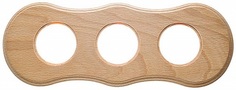 Рамка Bironi BF8-630-10 натурэль, 3-ая, форма восьмерка