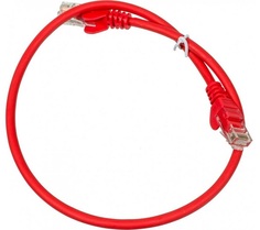 Кабель патч-корд U/UTP 5e кат. 2м. TWT TWT-45-45-2.0-RD RJ45 - RJ45, 4 пары, красный